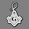 Masonic Symbol - Compass Bow - Luggage Tag